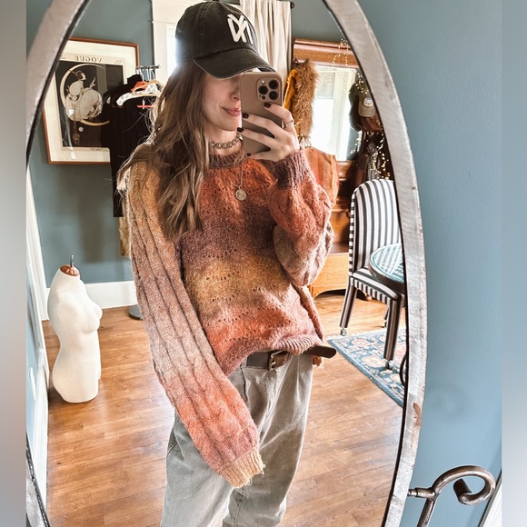 Target :: Knox Rose Sweater Rust Red Marled Knit Crewneck Wool Blend Sz XXL - Picture 4 of 12